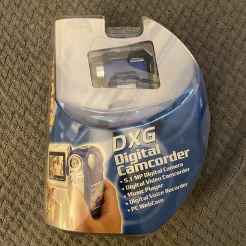 New DXG Model 506V Mini Digital Camcorder Video Camera 5.1 Megapixel Open Box
